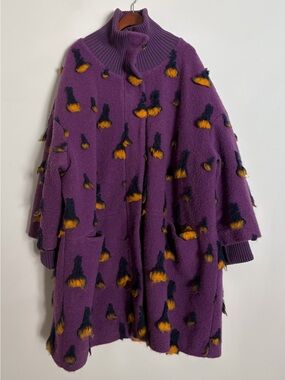 Rara Avis by Iris Apfel oversized textured coat size 2XL